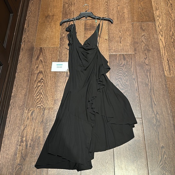 Black Philosophy Di Lorenzo Serafini Dress with Crystal Straps - Picture 2 of 3